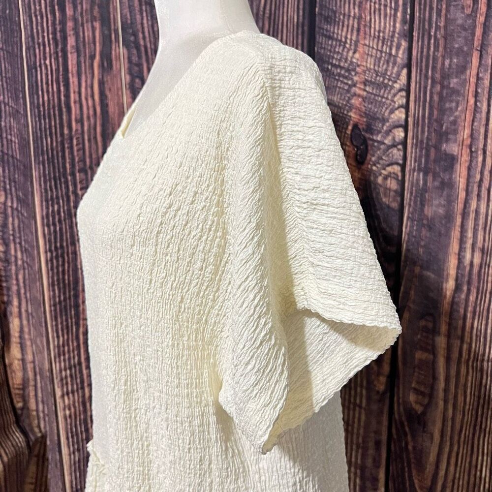 Free People NWT Small Women's White Marni Tiered Tunic Blouse Top - Picture 10 of 11